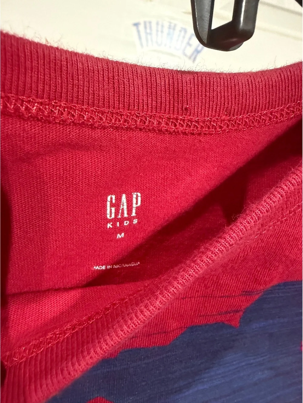 GAP Kids Red 'Can't Stop Me' Graphic T-Shirt Size M